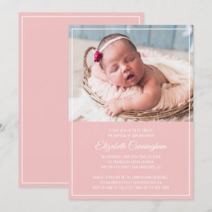 Doop voor haar   Modern eenvoudig Lijst Kaart