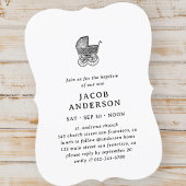 Doop voor hem Classic Elegant Baby Buggy Kaart