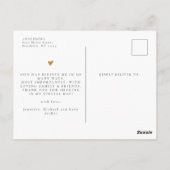 Doopfeest Eenvoudig Modern Chic Script Foto Bedank Briefkaart (Achterkant)