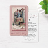 doopgebed |  roze visitekaartje (Bureau)