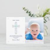 Doopkaartje - Baby foto Kaart (Staand voorkant)