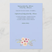 DOOPPROGRAMMA Jongens - Bloemenkruis Programma (Achterkant)