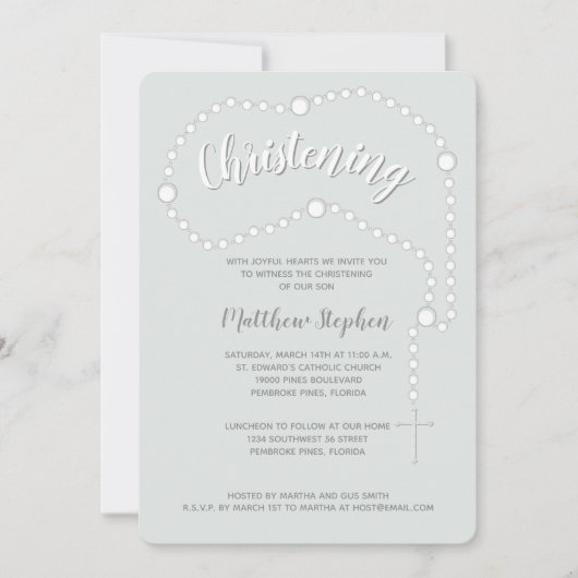 dooprozenkrans op gepoederd blauw kaart (Voorkant)