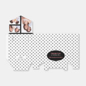 doopsel 3 secties aangepaste foto harten bedankdoosjes (Uitgevouwen)