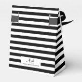 doopsel 3 secties aangepaste foto strepen bedankdoosjes (Achterkant)