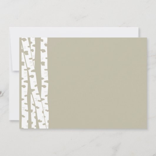 Doopsel Baby Birch Foto Roze Kaart (Achterkant)