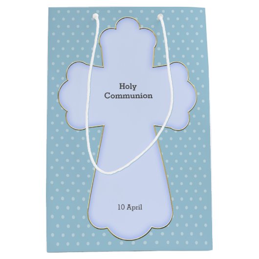 Doopsel cross boy * kies achtergrondkleur medium cadeauzakje (Voorkant)