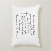 Doopsel, doop, communiegeschenk, Godkind, Accent Kussen (Voorkant(Verticaal))