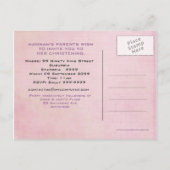 Doopsel doopvogeltrio in boomfeestuitnodiging aankondigingskaart (Achterkant)