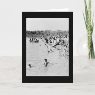 Doopsel in Rivier 1884 van Jordanië Kaart