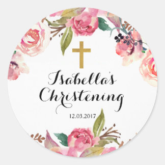 Doopsgezinde doop Sticker - Gouden kruis