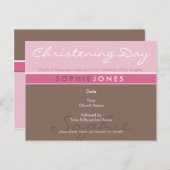 DOOPUITNODIGING:: eenvoudig groovy 1 Uitnodiging Briefkaart (Voorkant / Achterkant)