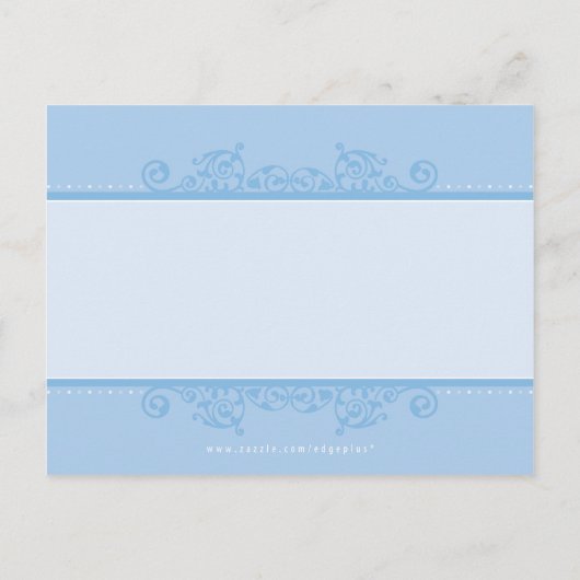 DOOPUITNODIGING:: elegant 6 Uitnodiging Briefkaart (Achterkant)