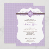 DOOPUITNODIGING:: Onbevlekt 1P Kaart (Voorkant / Achterkant)