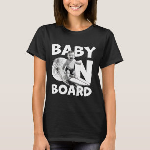 Door aan boord door surf op surfplank grappige sur t-shirt