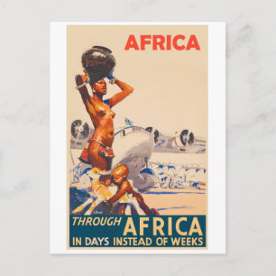 Door Afrika in dagen in plaats van weken Briefkaart