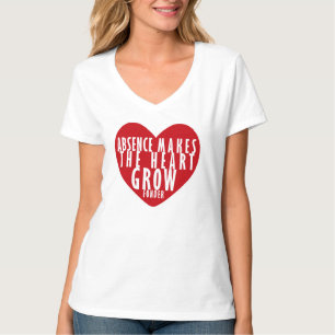 Door afwezigheid groeit het hart onder de duim   P T-shirt