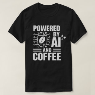 Door AI en koffie aangedreven shirt Geek tech-hu