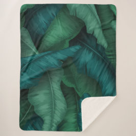 Door bosontwerp geïnspireerd kussen sherpa deken