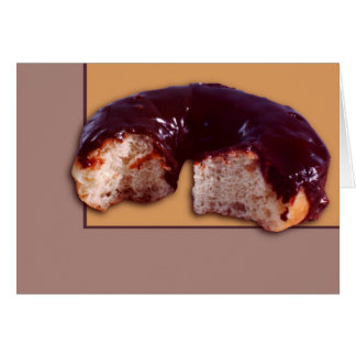 Door Chocolade gedekte donut