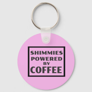 Door COFFEE aangedreven vormen Sleutelhanger