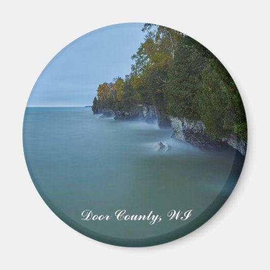 Door County Cave Point Cliffs Magneet (Voorkant)