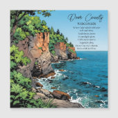 Door County, Wisconsin Illustration and Poem (Voorkant)