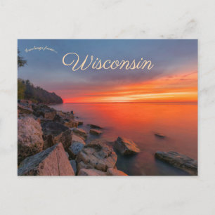 Door County Wisconsin, Verenigde Staten Briefkaart