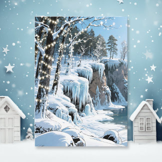 Door County Wisconsin Winter Gedicht Kaart