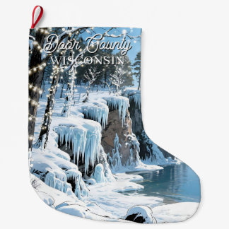 Door County Wisconsin Winter Kerstmis Grote Kerstsok