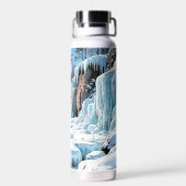 Door County  Wisconsin Winter  Waterfles (Achterkant)