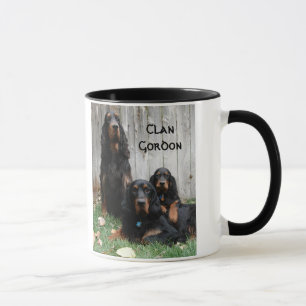 DOOR COURAGE NOT CRAFT, Gordon Setter Ceramic Mok