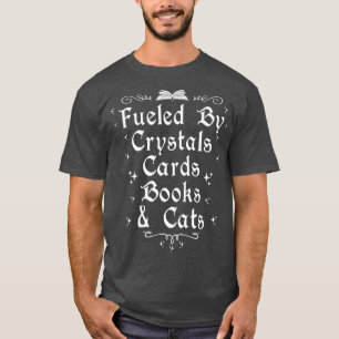 Door Crystals Kaarten boeken en katten Witchcraft T-shirt