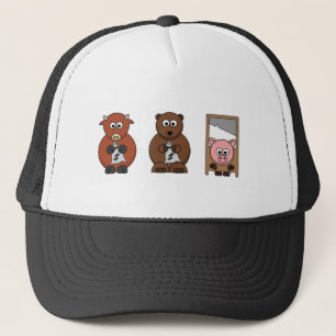 Door de aandelenmarkt geïnspireerde Design Trucker Pet