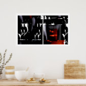 Door de achterdeuren poster (Keuken)