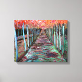 Door de bomen canvas afdruk (Voorkant)