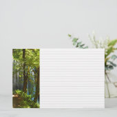 Door de bomen naar het stationarium briefpapier (Staand voorkant)