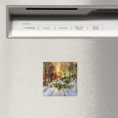 Door de Calm en Frosty Air, mooie kunst Magneet (Insitu (Vaatwasser))