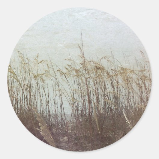 Door de Dunes II Ronde Sticker (Voorkant)