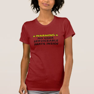 Door de gebruiker te onderhouden grappige T-shirt 