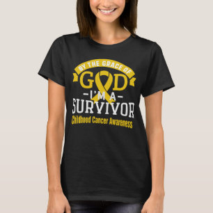 Door de genade van God Overlevende van kinderkanke T-shirt