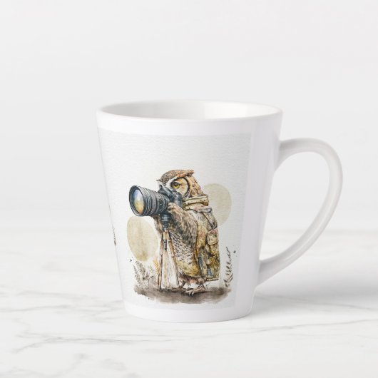 Door de glazen latte Mok (Rechts)