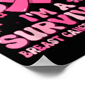 Door de Grace God ben ik een overlevende borstkank Poster (Hoek)