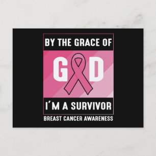 Door de Grace God Breast Cancer Survivor Christeli Briefkaart