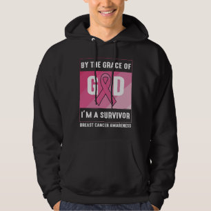 Door de Grace God Breast Cancer Survivor Christeli Hoodie