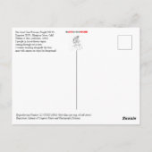 Door de grote boom wawona briefkaart (Achterkant)