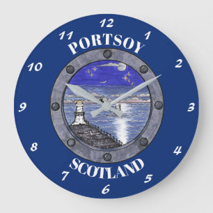 Door de Grote Muurklok van het Porthole Grote Klok