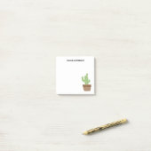 Door de hand getrokken Cactus Post-it® Notes (Op bureau)