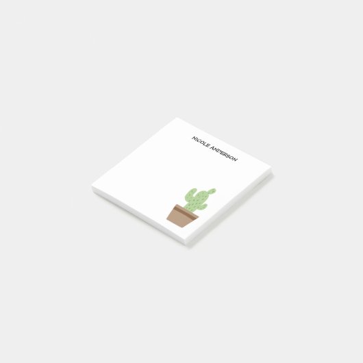 Door de hand getrokken Cactus Post-it® Notes (Schuin)