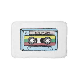 Door de hand getrokken Cassettebandje cartoon (Men Badmat